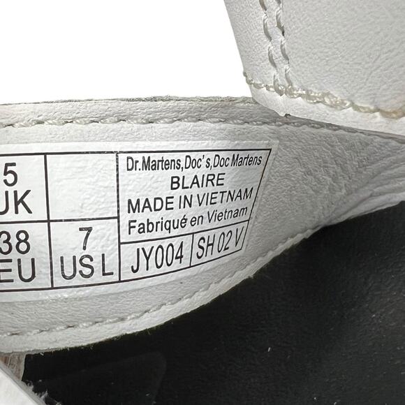 Dr. Martens Blaire White Leather Platform Sandal Size US 7 - Picture 10 of 10
